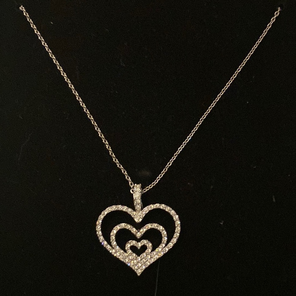 Nolan Miller CZ Gracious Heart Enhancer necklace.